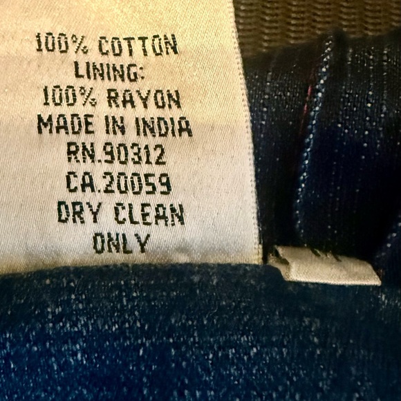 Parsley & Sage Button-up Boho Jean Jacket - Picture 10 of 11